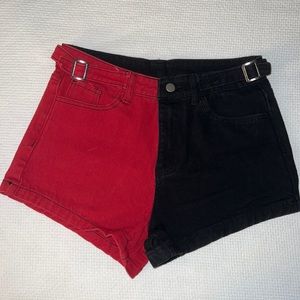 Black and Red Shorts